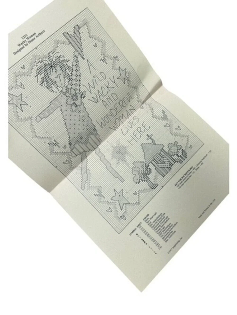 Imaginating 1331 Wacky Woman Cross Stitch Pattern Designed by Diane Arthurs